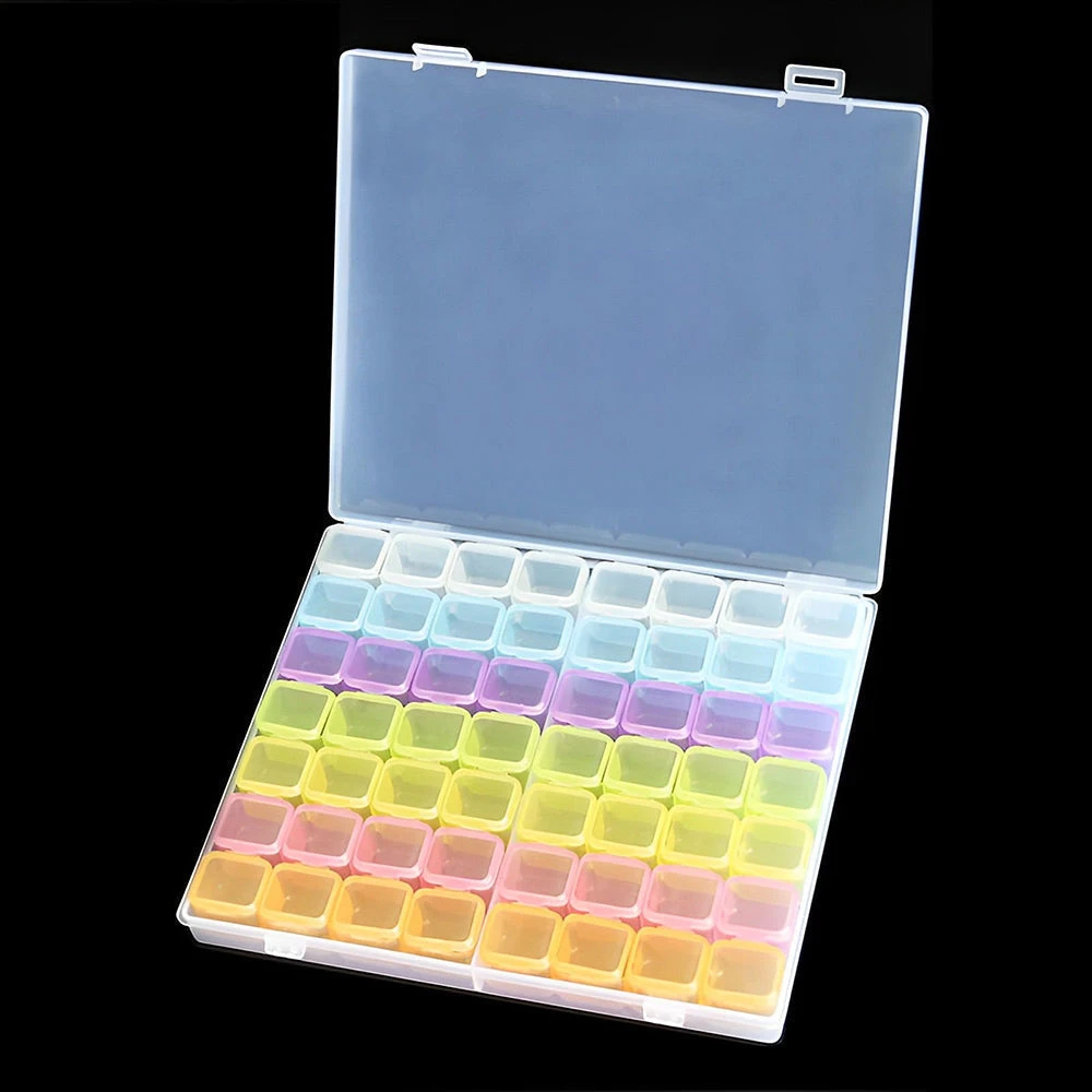 Aufbewahrungsbox Mit 56 Fächern Diamond Painting Zubehör 3 Aufbewahrungsbox Mit 56 Fächern Diamond Painting Zubehör