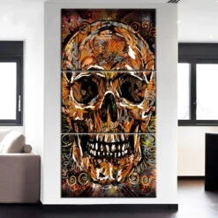 Abstrakte Totenkopf 3 TEILE Diamond Painting Set