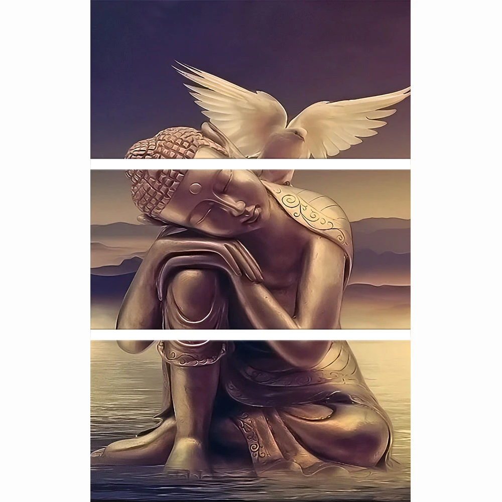 Buddha Und Taube 3 TEILE Diamond Painting Set 4 Buddha Und Taube 3 TEILE Diamond Painting Set – Bild 2
