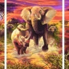 Afrikanische Tiere 3 TEILE Diamond Painting Set -Diamonddiy DP3TEILE9 1