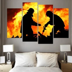 Feuerwehrleute 4 TEILE Diamond Painting Set