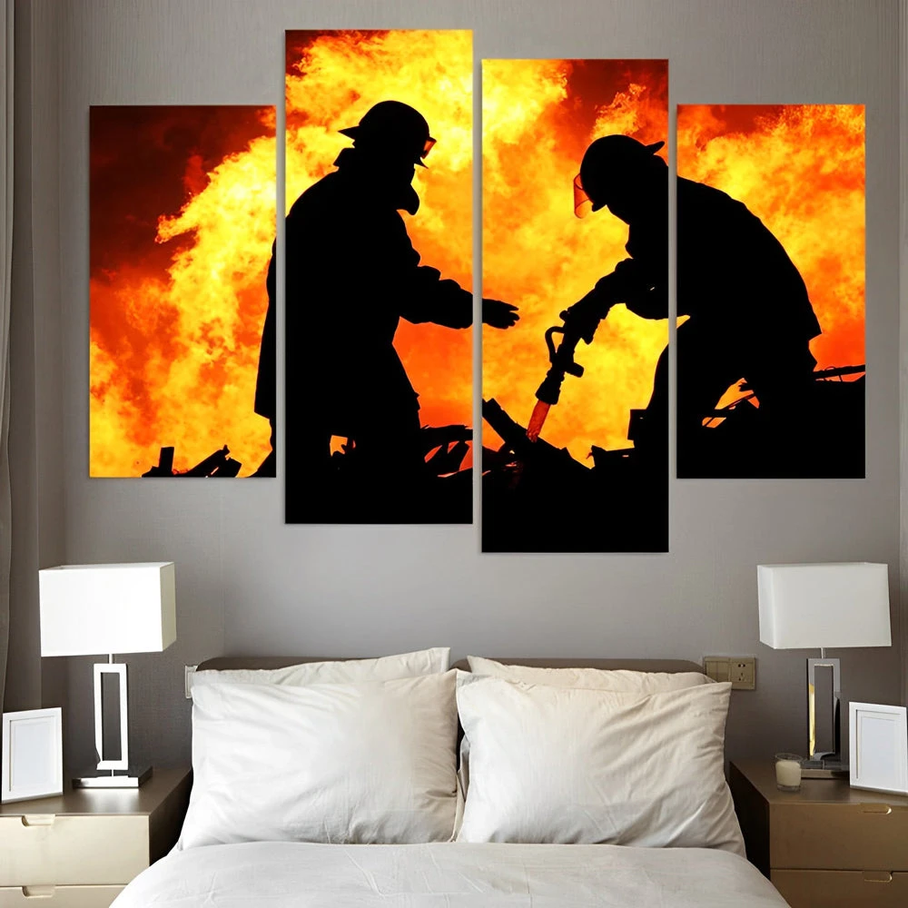 Feuerwehrleute 4 TEILE Diamond Painting Set 3 Feuerwehrleute 4 TEILE Diamond Painting Set