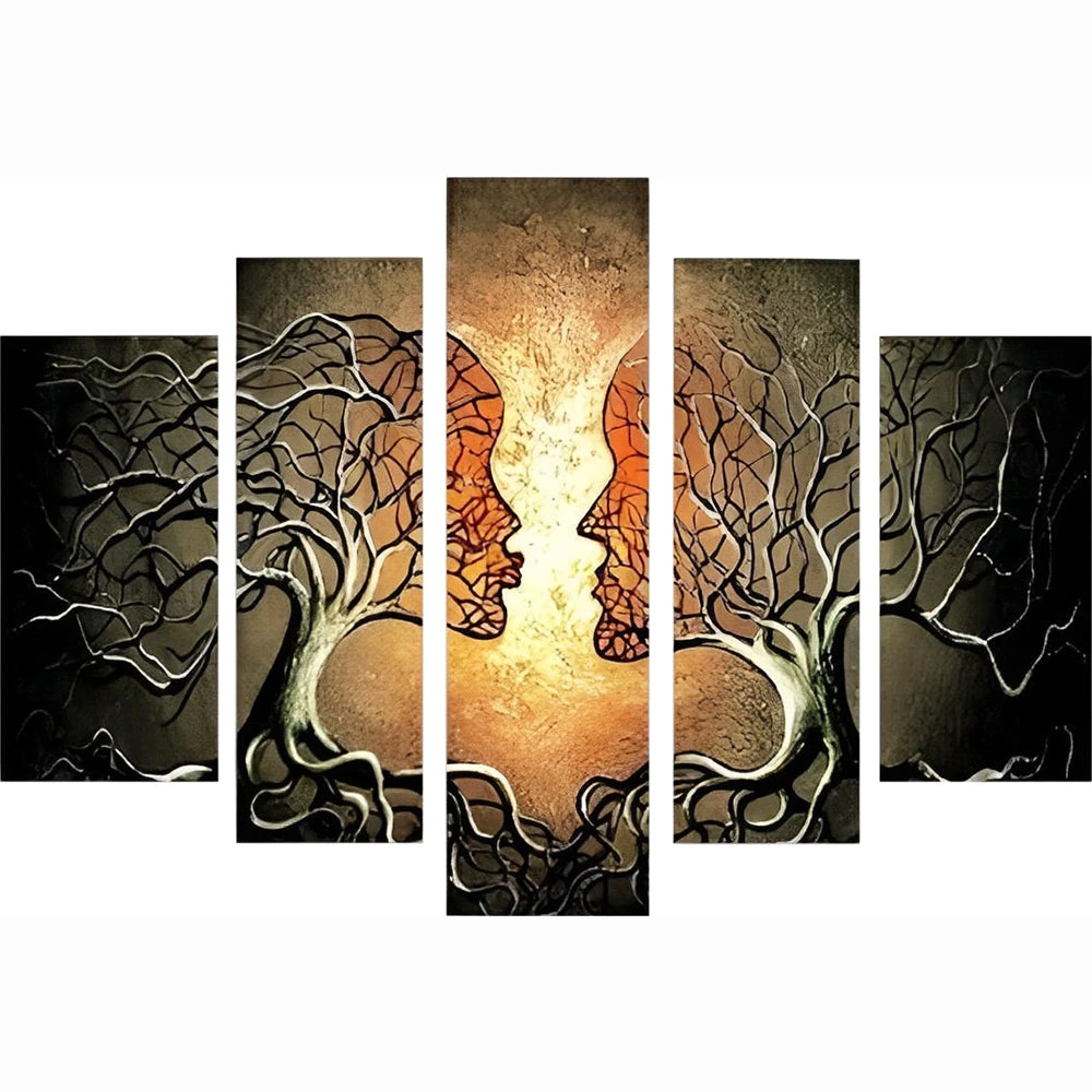 Abstrakte Bäume 5 TEILE Diamond Painting Set 4 Abstrakte Bäume 5 TEILE Diamond Painting Set – Bild 2
