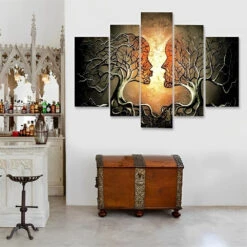 Abstrakte Bäume 5 TEILE Diamond Painting Set