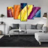 Bunte Federn 5 TEILE Diamond Painting Set -Diamonddiy DP5 TEILE1105