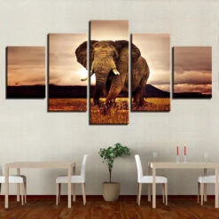 Elefant Auf Den Wiesen 5 TEILE Diamond Painting Set