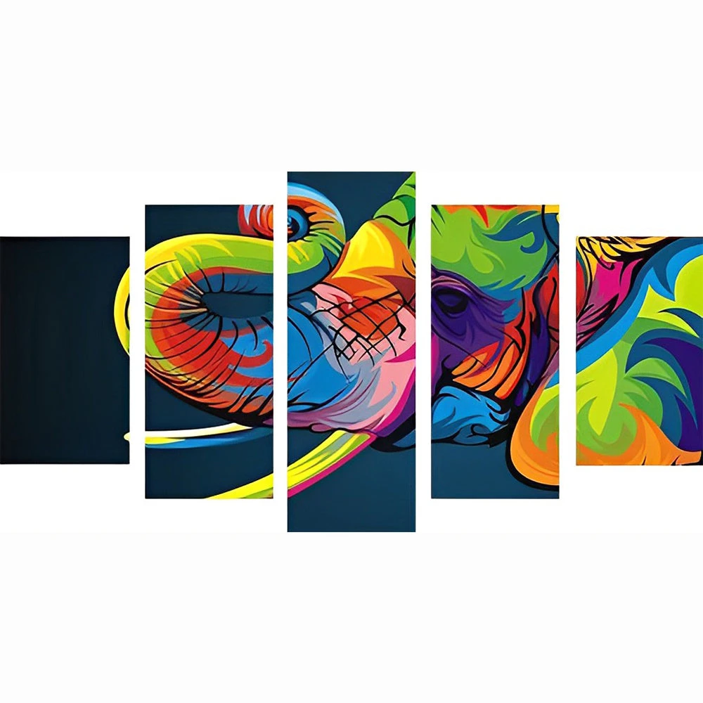 Bunter Elefant 5 TEILE Diamond Painting Set 4 Bunter Elefant 5 TEILE Diamond Painting Set – Bild 2