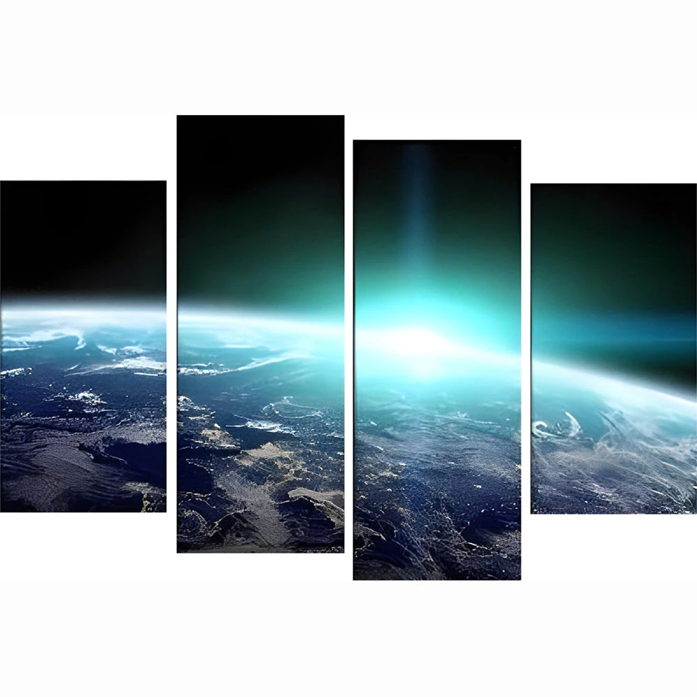 Grünes Licht Durch Den Planet 4 TEILE Diamond Painting Set 4 Grünes Licht Durch Den Planet 4 TEILE Diamond Painting Set – Bild 2