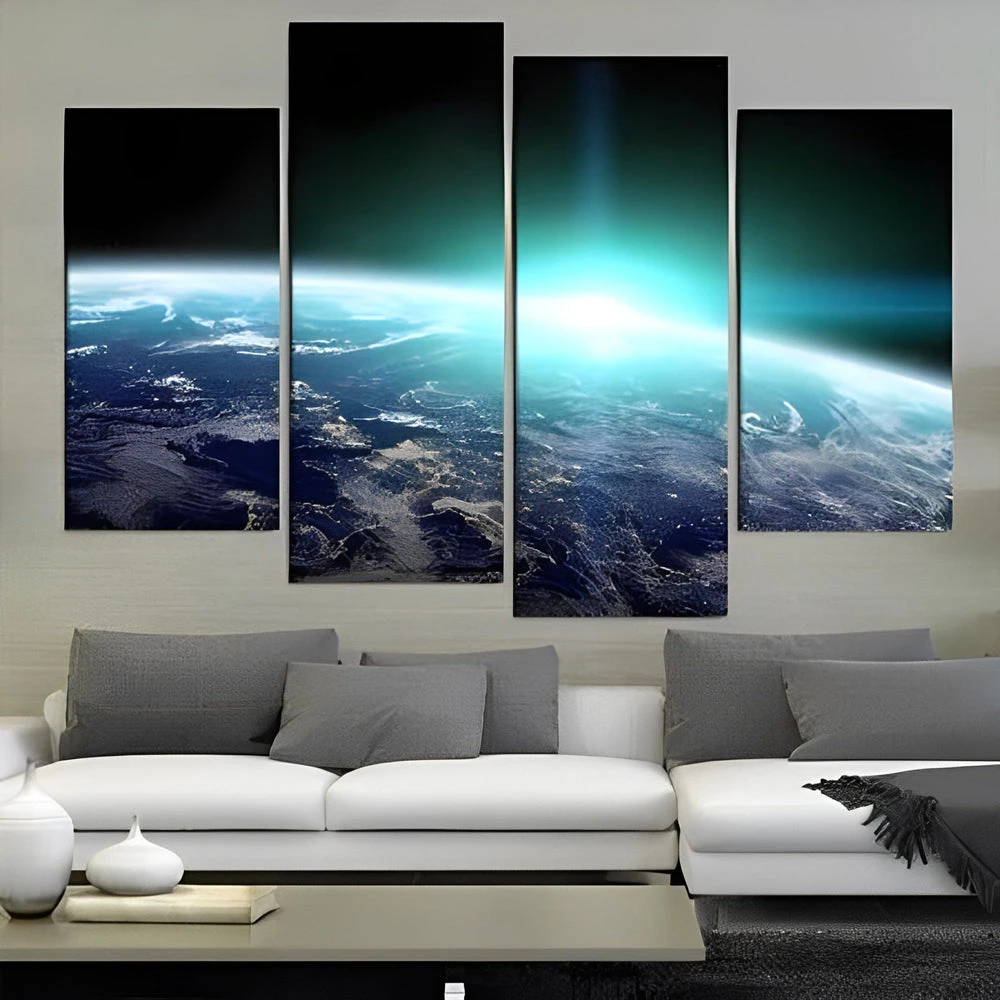 Grünes Licht Durch Den Planet 4 TEILE Diamond Painting Set 3 Grünes Licht Durch Den Planet 4 TEILE Diamond Painting Set