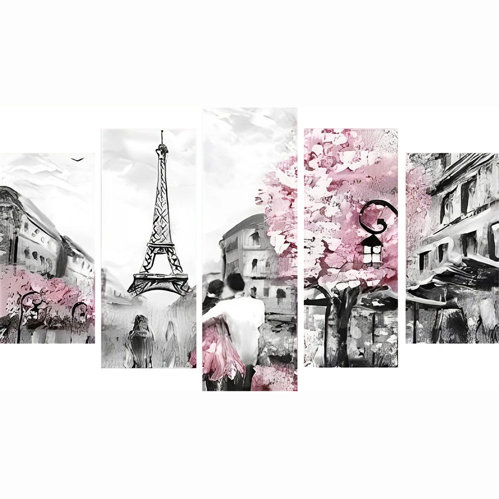 Straße In Paris 5 TEILE Diamond Painting Set 4 Straße In Paris 5 TEILE Diamond Painting Set – Bild 2