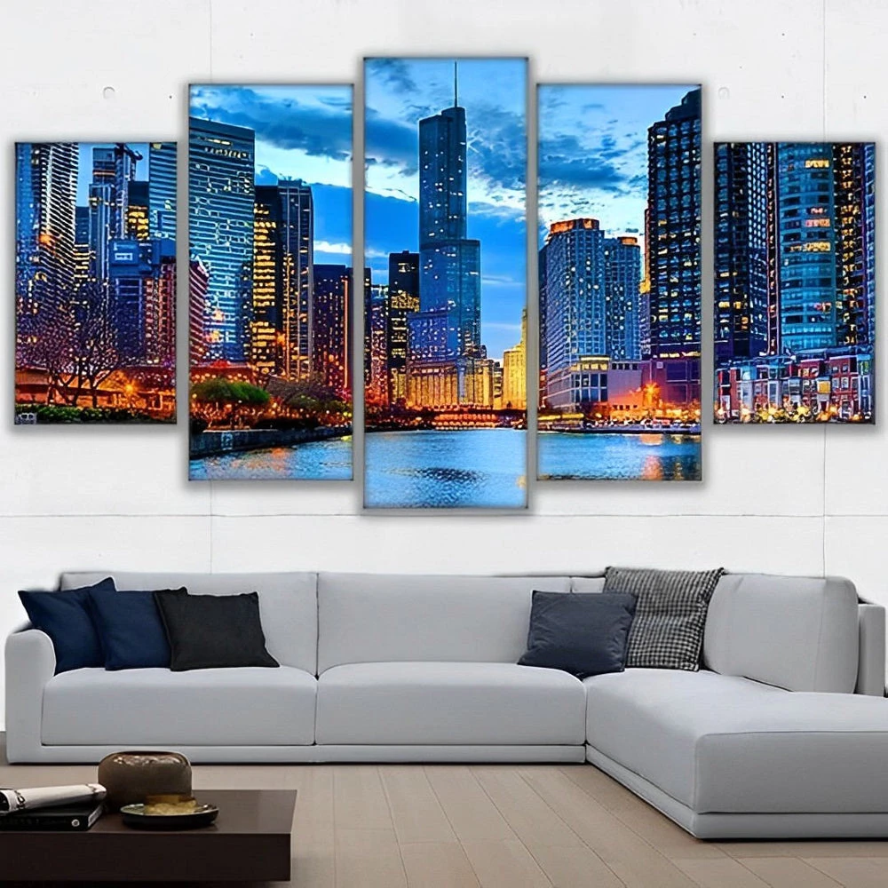 Stadt Am Abend 5 TEILE Diamond Painting Set 3 Stadt Am Abend 5 TEILE Diamond Painting Set