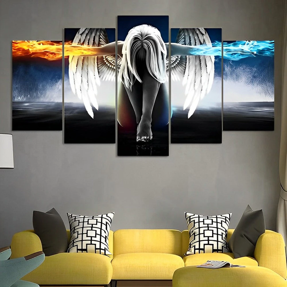 Eis- Und Feuer-Engel 5 TEILE Diamond Painting Set 3 Eis- Und Feuer-Engel 5 TEILE Diamond Painting Set