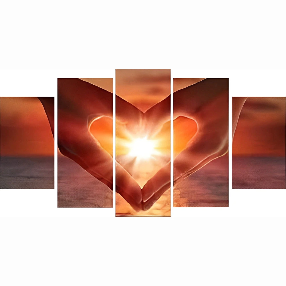Abendsonne Und Herz 5 TEILE Diamond Painting Set 4 Abendsonne Und Herz 5 TEILE Diamond Painting Set – Bild 2