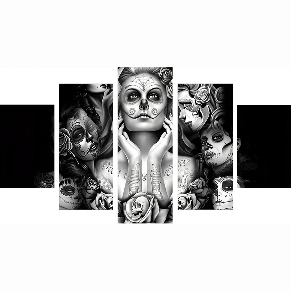 Skelett Am Tag Der Toten 5 TEILE Diamond Painting Set 4 Skelett Am Tag Der Toten 5 TEILE Diamond Painting Set – Bild 2