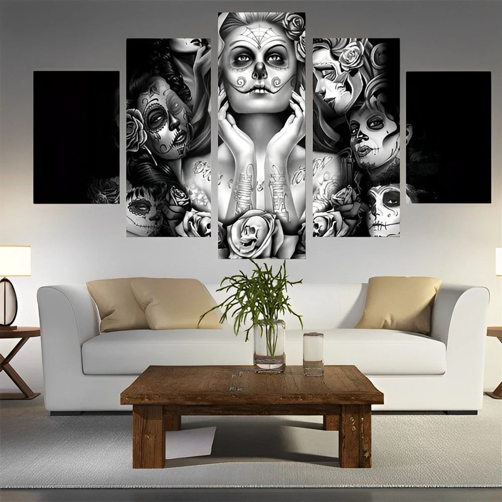 Skelett Am Tag Der Toten 5 TEILE Diamond Painting Set 3 Skelett Am Tag Der Toten 5 TEILE Diamond Painting Set