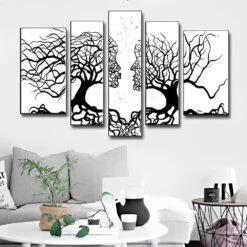 Kuss Der Schwarzen Bäume 5 TEILE Diamond Painting Set