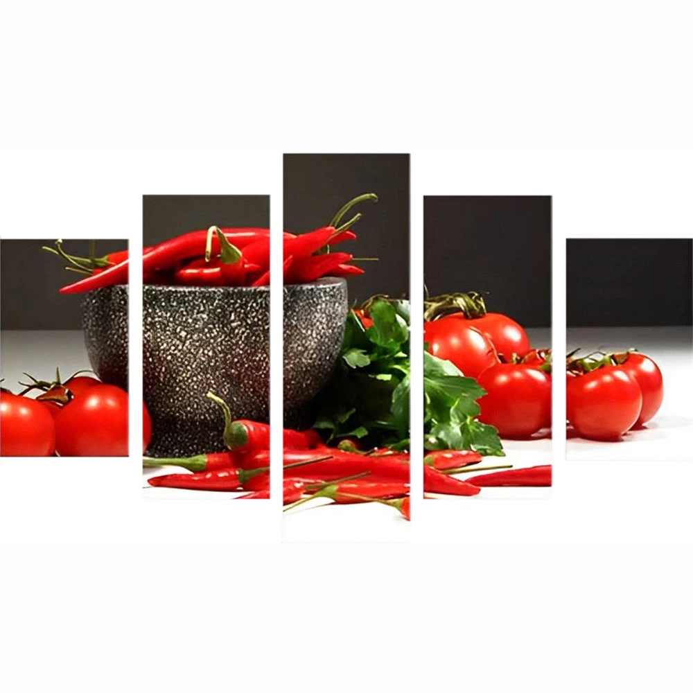 Paprika Und Tomaten 5 TEILE Diamond Painting Set 4 Paprika Und Tomaten 5 TEILE Diamond Painting Set – Bild 2