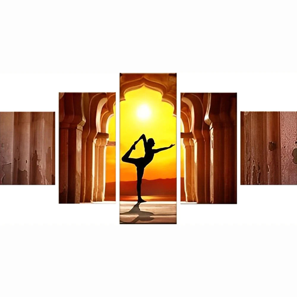 Yoga Im Abendsonnenschein 5 TEILE Diamond Painting Set 4 Yoga Im Abendsonnenschein 5 TEILE Diamond Painting Set – Bild 2