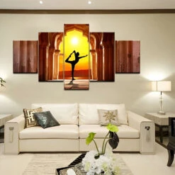 Yoga Im Abendsonnenschein 5 TEILE Diamond Painting Set