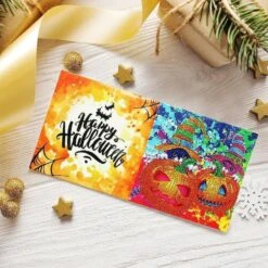 HALLOWEEN-KARTEN | 4 STÜCK -Diamonddiy DPCARDN7 3