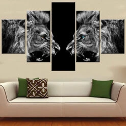 Zwei Löwen 5 TEILE Diamond Painting Set