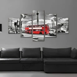 Roter Bus 5 TEILE Diamond Painting Set