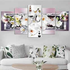 Weiße Magnolien 5 TEILE Diamond Painting Set