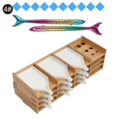 Lagerregal Aus Holz Mit 9/16 Fächern Werkzeugset Diamond Painting Zubehör -Diamonddiy TOOL0183 4