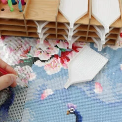 Lagerregal Aus Holz Mit 9/16 Fächern Werkzeugset Diamond Painting Zubehör -Diamonddiy TOOL0183 7