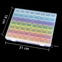 Aufbewahrungsbox Mit 56 Fächern Diamond Painting Zubehör 10 Aufbewahrungsbox Mit 56 Fächern Diamond Painting Zubehör -Diamonddiy TOOL01874