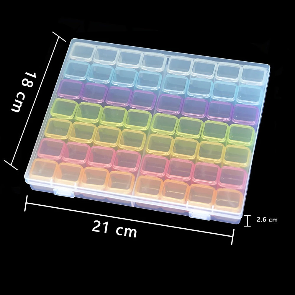 Aufbewahrungsbox Mit 56 Fächern Diamond Painting Zubehör 5 Aufbewahrungsbox Mit 56 Fächern Diamond Painting Zubehör – Bild 3