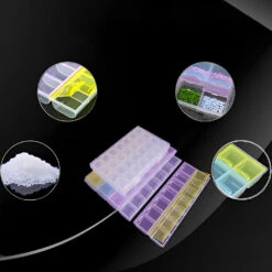 Bunte Aufbewahrungsbox Mit 21/28/35 Fächern Diamond Painting Zubehör -Diamonddiy TOOL0189 5