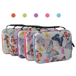 Aufbewahrungskoffer Mit Schmetterling-Mustern 30 Runde Fläschchen Freier Trichter Diamond Painting Zubehör -Diamonddiy TOOL0233 2