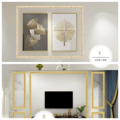 Selbstklebender Bilderrahmen/Wandaufkleber/Linienaufkleber Diamond Painting Zubehör -Diamonddiy TOOL0255 4