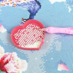 3 Stücke Tablett Aufbewahrungsbox Herzform Diamond Painting Zubehör -Diamonddiy TOOL055 5