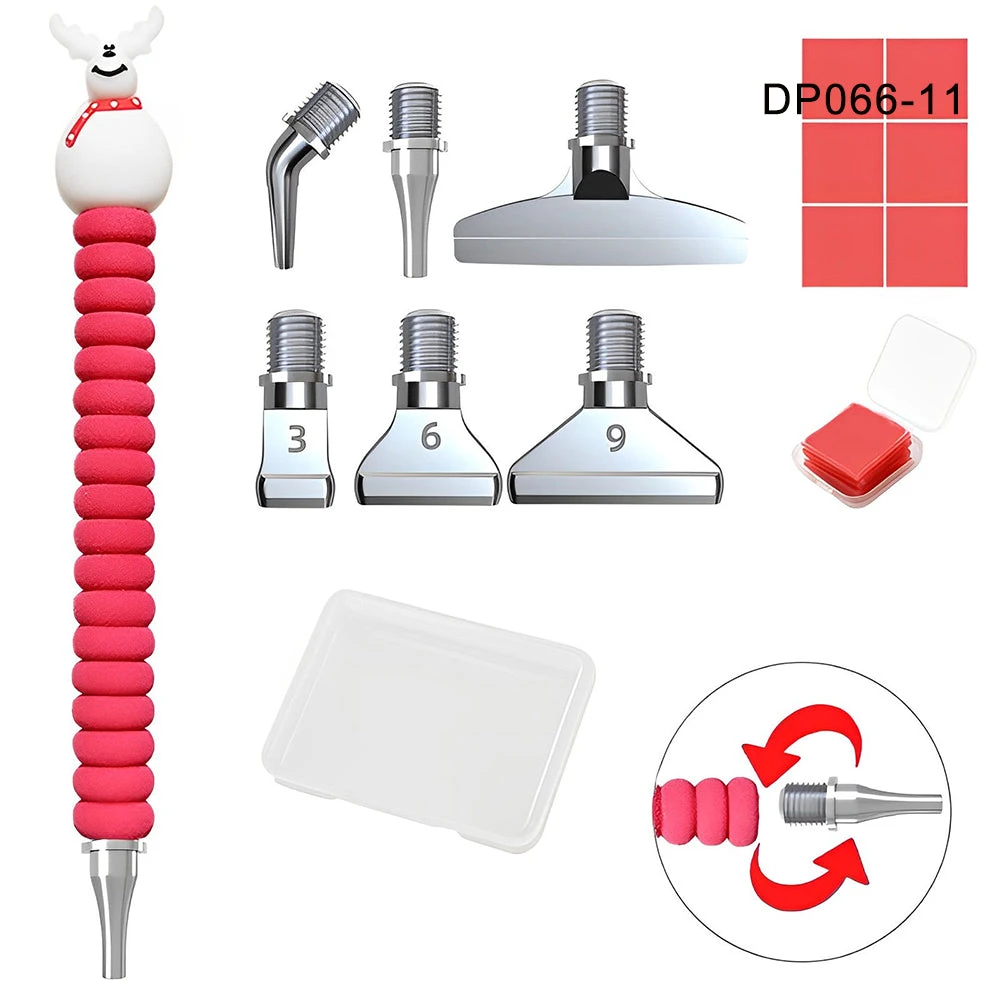 Stift Weihnachtsstil Werkzeugset Diamond Painting Zubehör 14 Stift Weihnachtsstil Werkzeugset Diamond Painting Zubehör – Bild 12