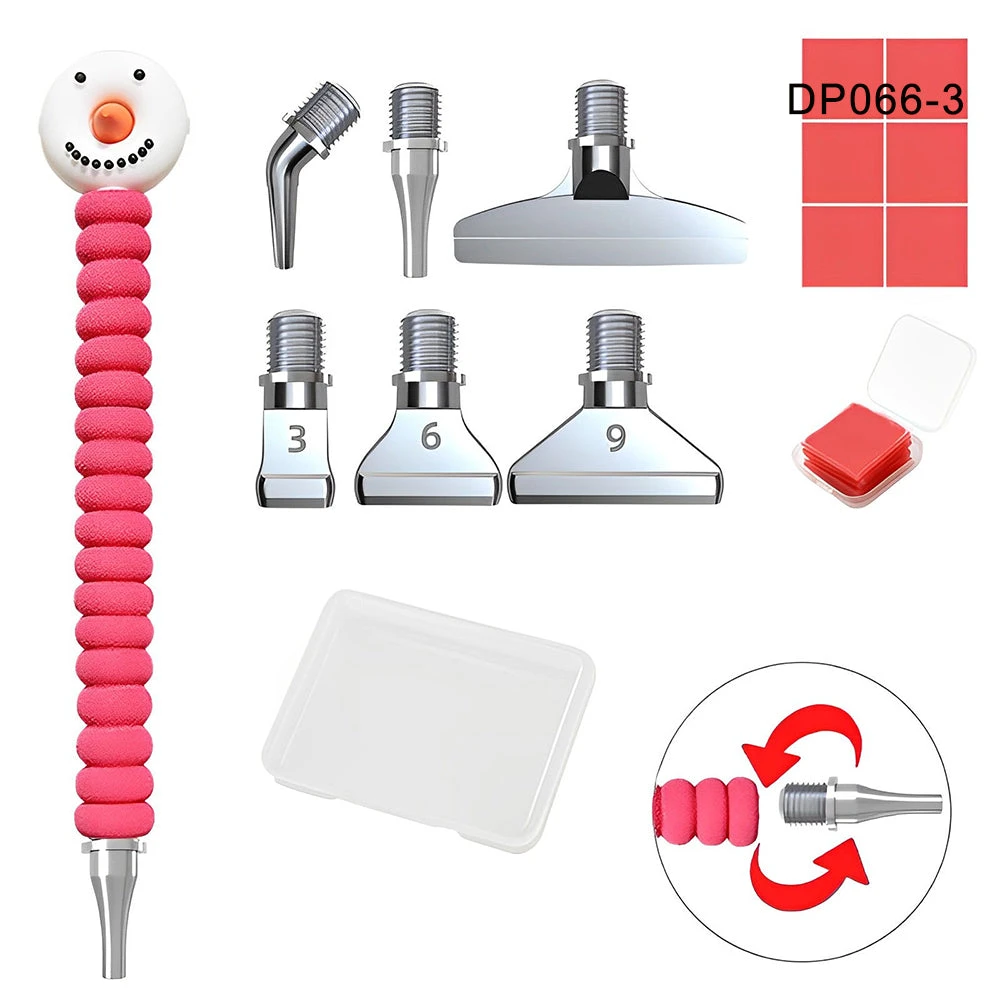 Stift Weihnachtsstil Werkzeugset Diamond Painting Zubehör 6 Stift Weihnachtsstil Werkzeugset Diamond Painting Zubehör – Bild 4