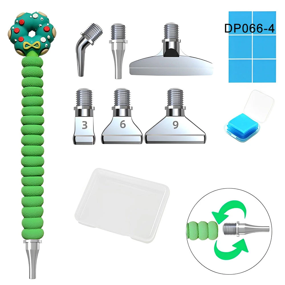 Stift Weihnachtsstil Werkzeugset Diamond Painting Zubehör 7 Stift Weihnachtsstil Werkzeugset Diamond Painting Zubehör – Bild 5