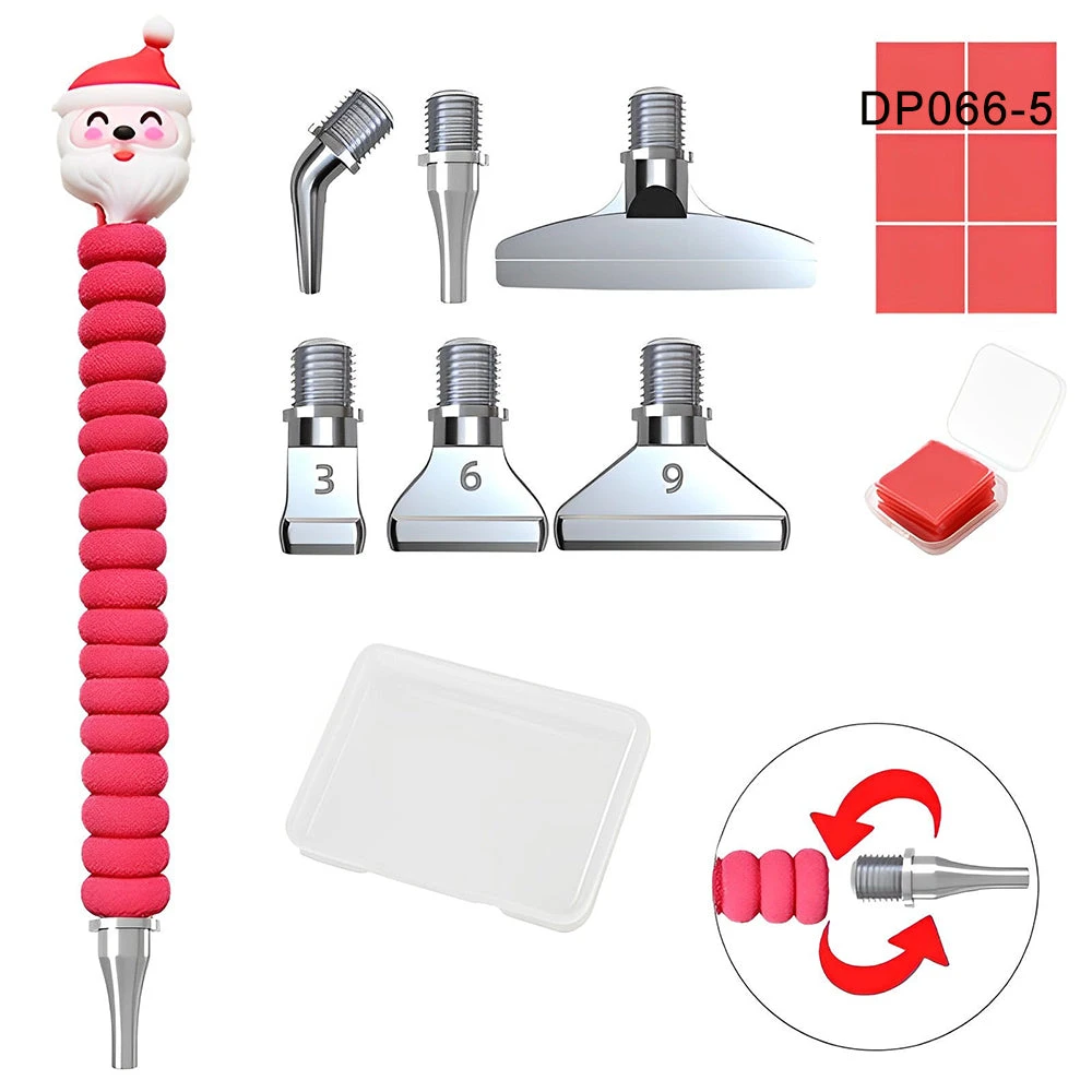 Stift Weihnachtsstil Werkzeugset Diamond Painting Zubehör 8 Stift Weihnachtsstil Werkzeugset Diamond Painting Zubehör – Bild 6