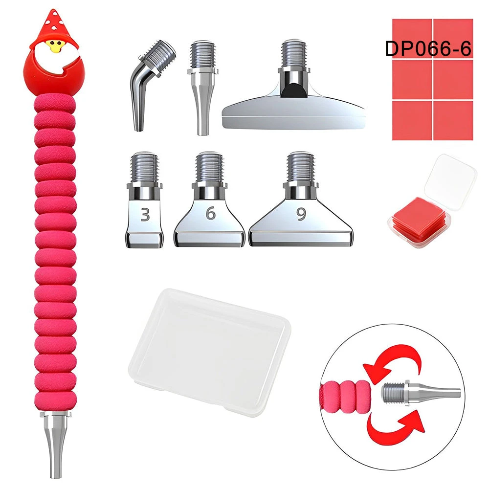 Stift Weihnachtsstil Werkzeugset Diamond Painting Zubehör 9 Stift Weihnachtsstil Werkzeugset Diamond Painting Zubehör – Bild 7