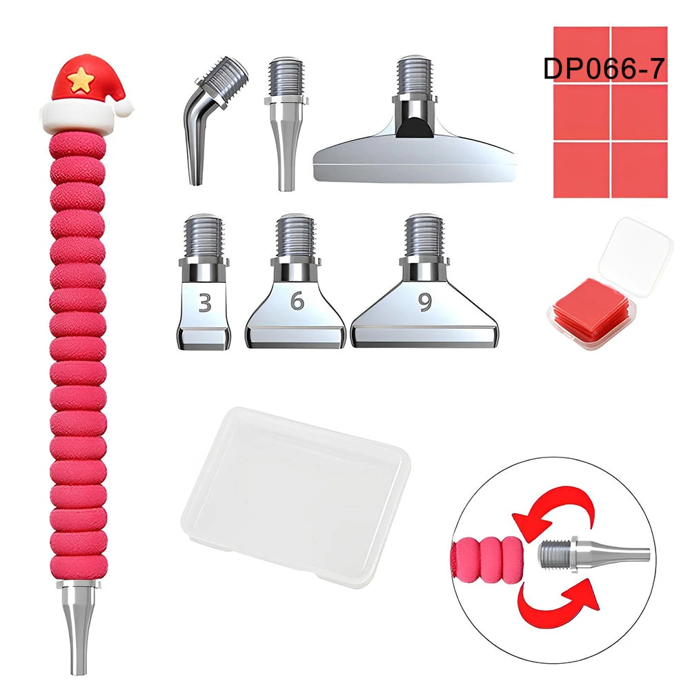 Stift Weihnachtsstil Werkzeugset Diamond Painting Zubehör 10 Stift Weihnachtsstil Werkzeugset Diamond Painting Zubehör – Bild 8