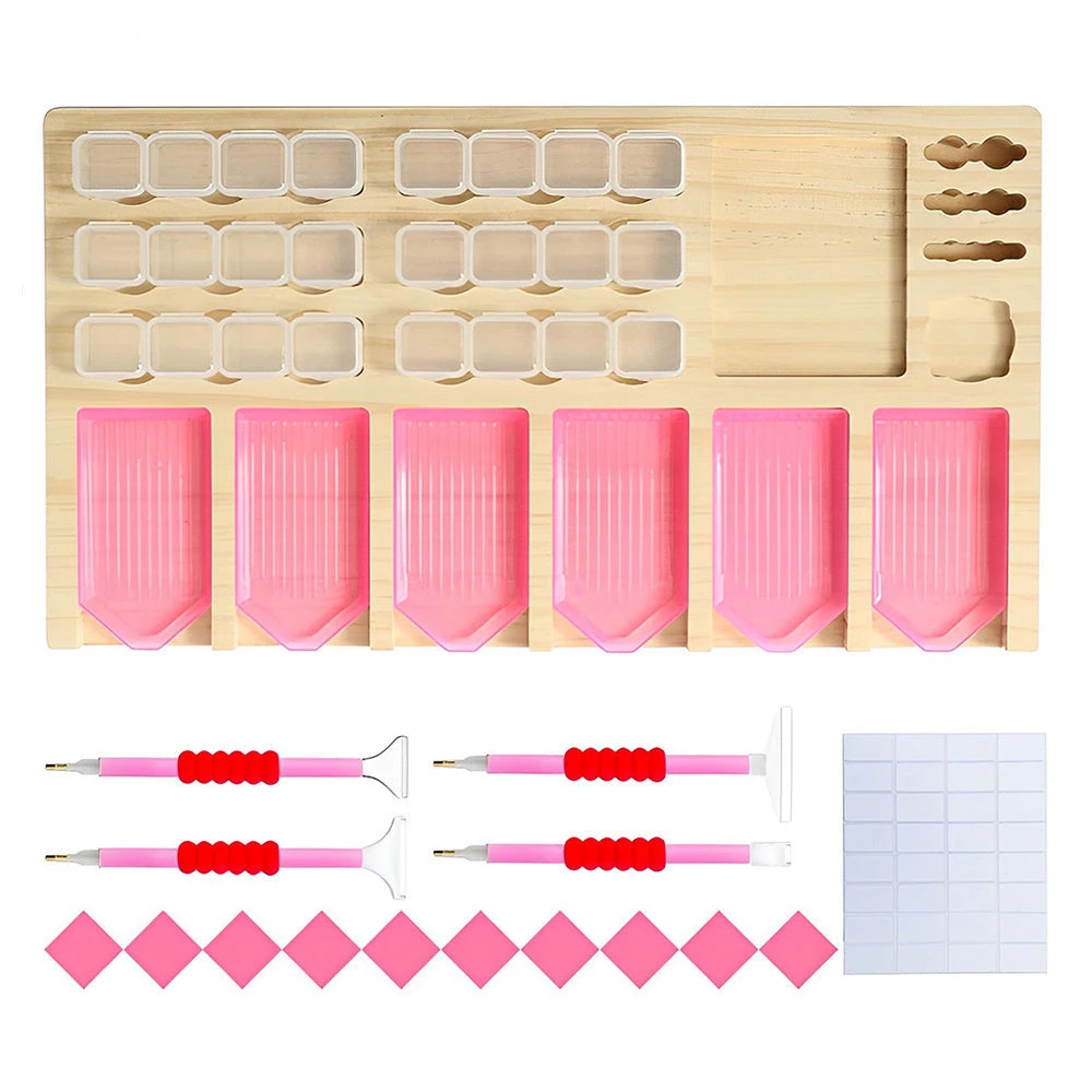 Tabletthalter Aus Holz Werkzeugset Mit Stiften Diamond Painting Zubehör